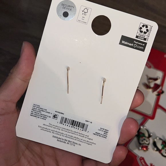 Santa earrings - Picture 3 of 3